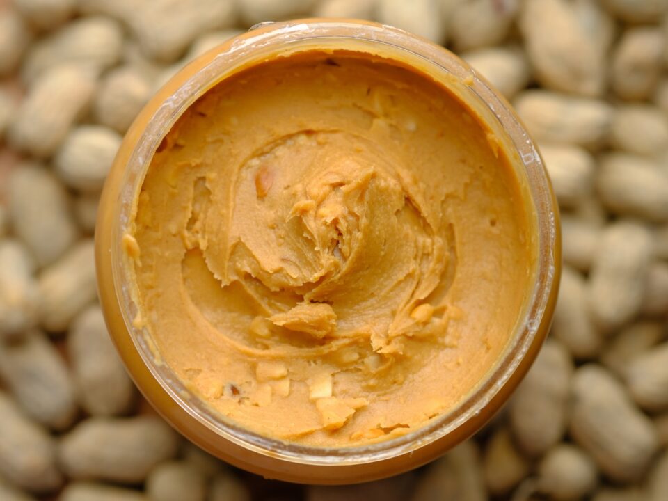 brown powder in brown round container