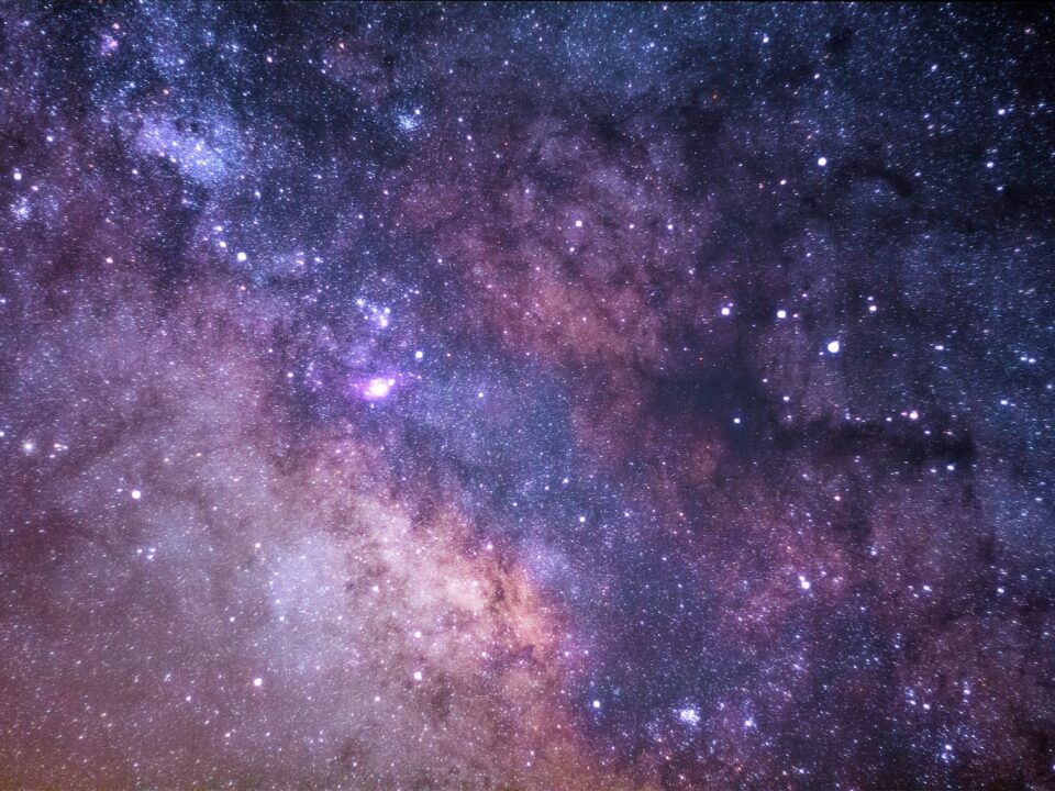 The stars and galaxy as seen from Rocky Mountain National Park.