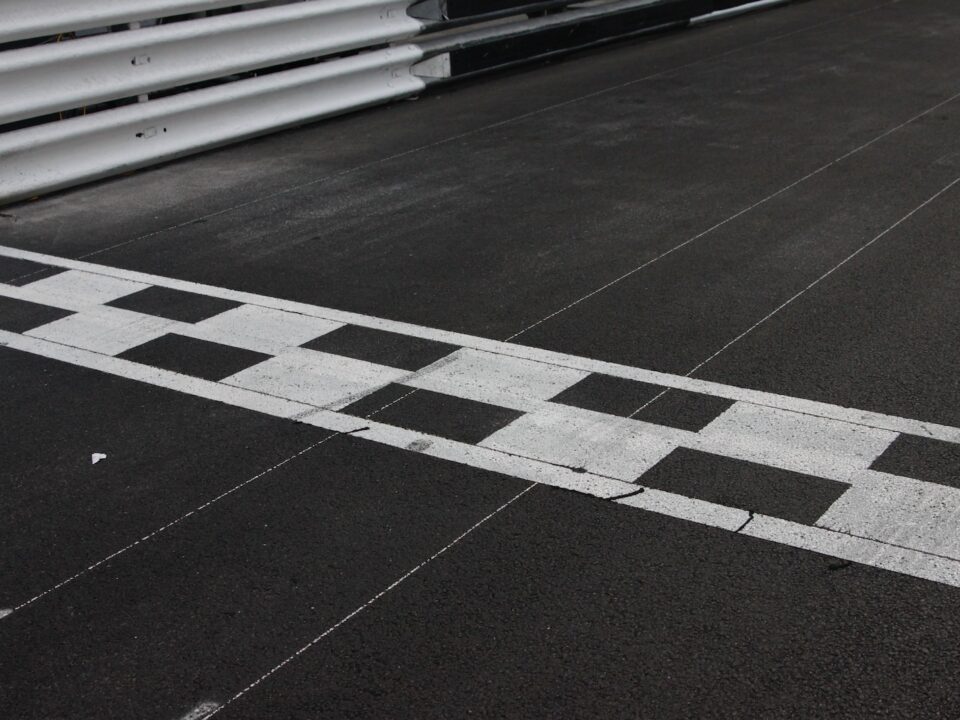 black and white checkered floor