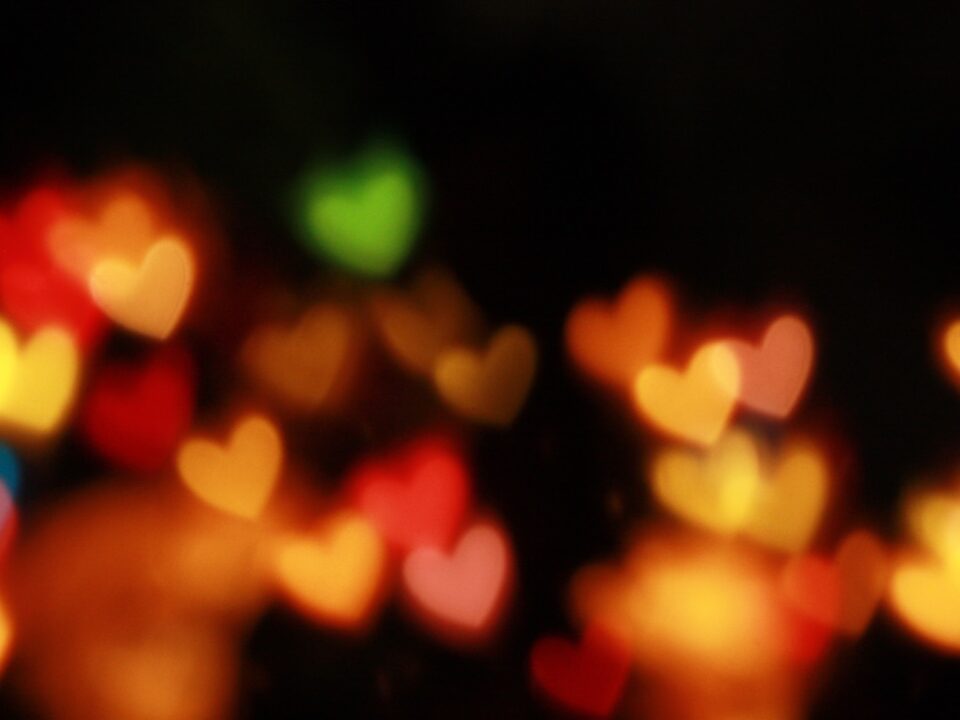 hearts bokeh photography