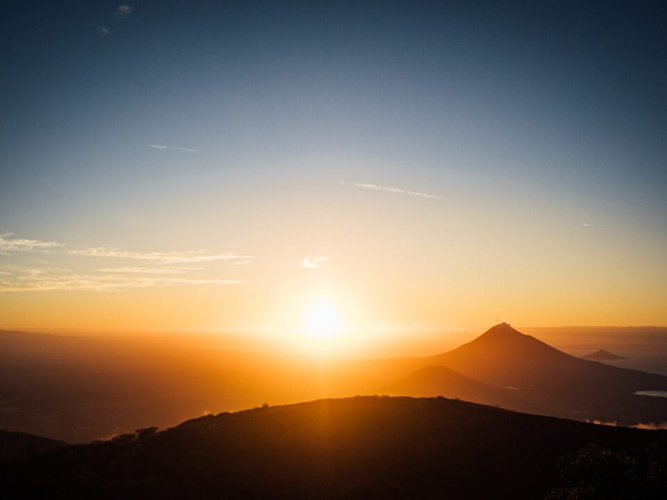 mountains during golden hour