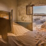 photography of sand inside the house