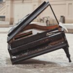 black grand piano