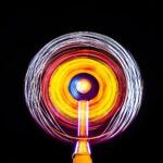yellow lighted spin toy