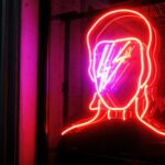 a red light in a window