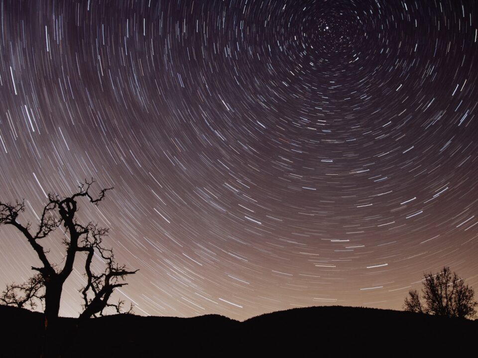 photo of star trail