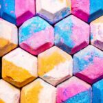 multicolored honeycomb wall