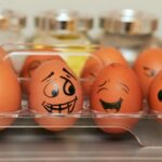 orange and white plastic egg toy