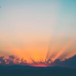 gray clouds during golden hour