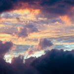 birds eye view photography of cloudy sky