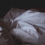 closeup photo of white blanket