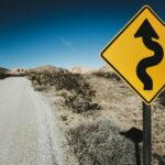 yellow road sign