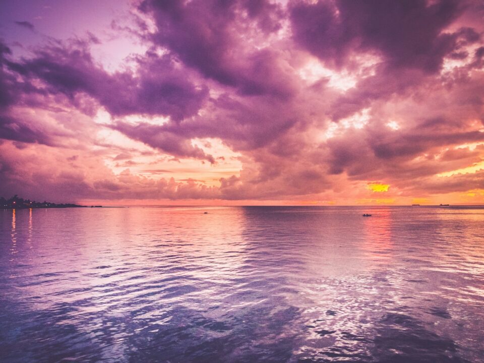 ocean during golden hour