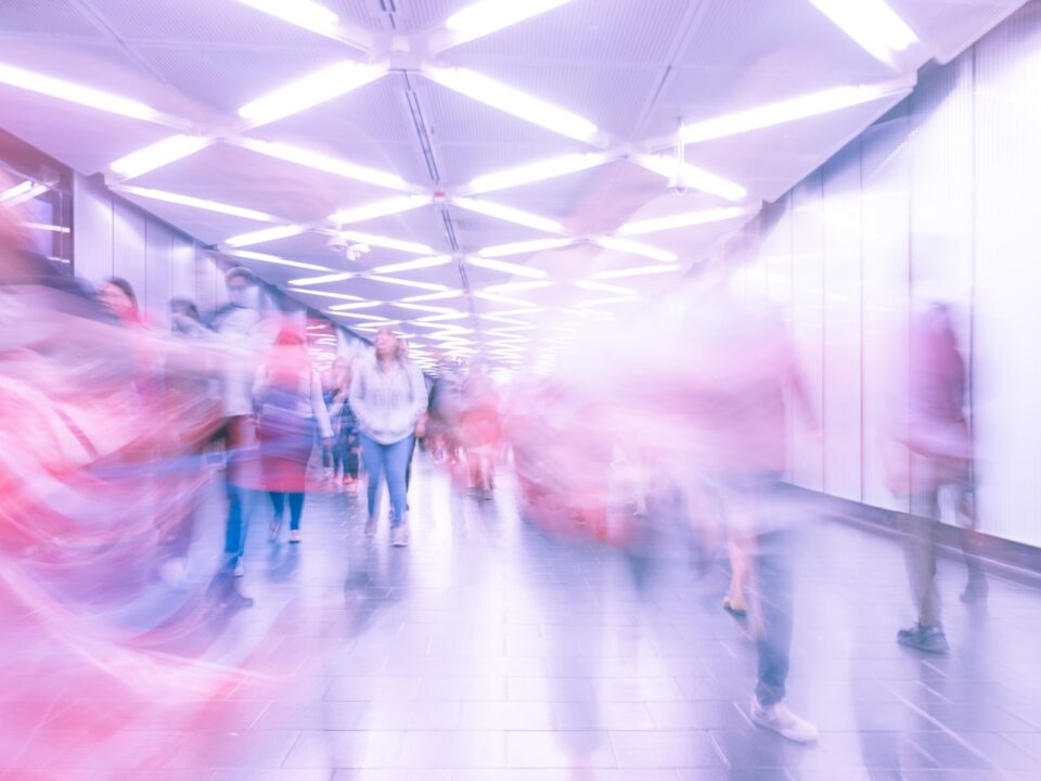 time-lapse photo of are filled with people