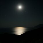 landscape photography of full moon