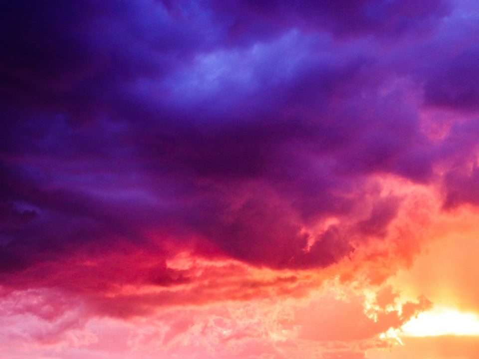 clouds during golden hour