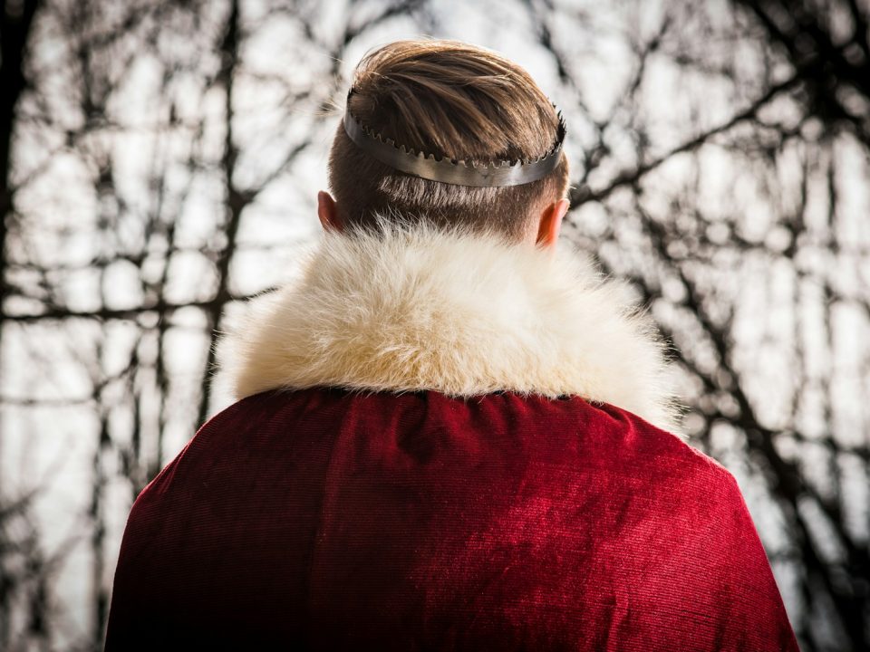 person wearing red and white coat
